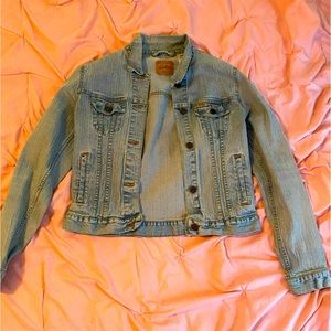 Vintage 1990’s Levi’s Trucker Jean Jacket- size XXL in kids.
